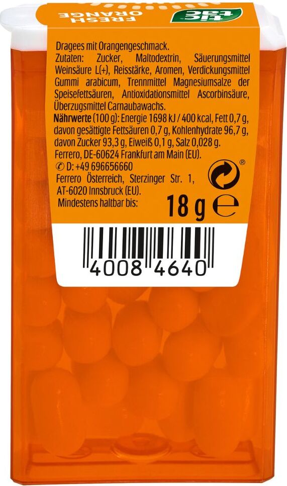 tic tac Orange 18g