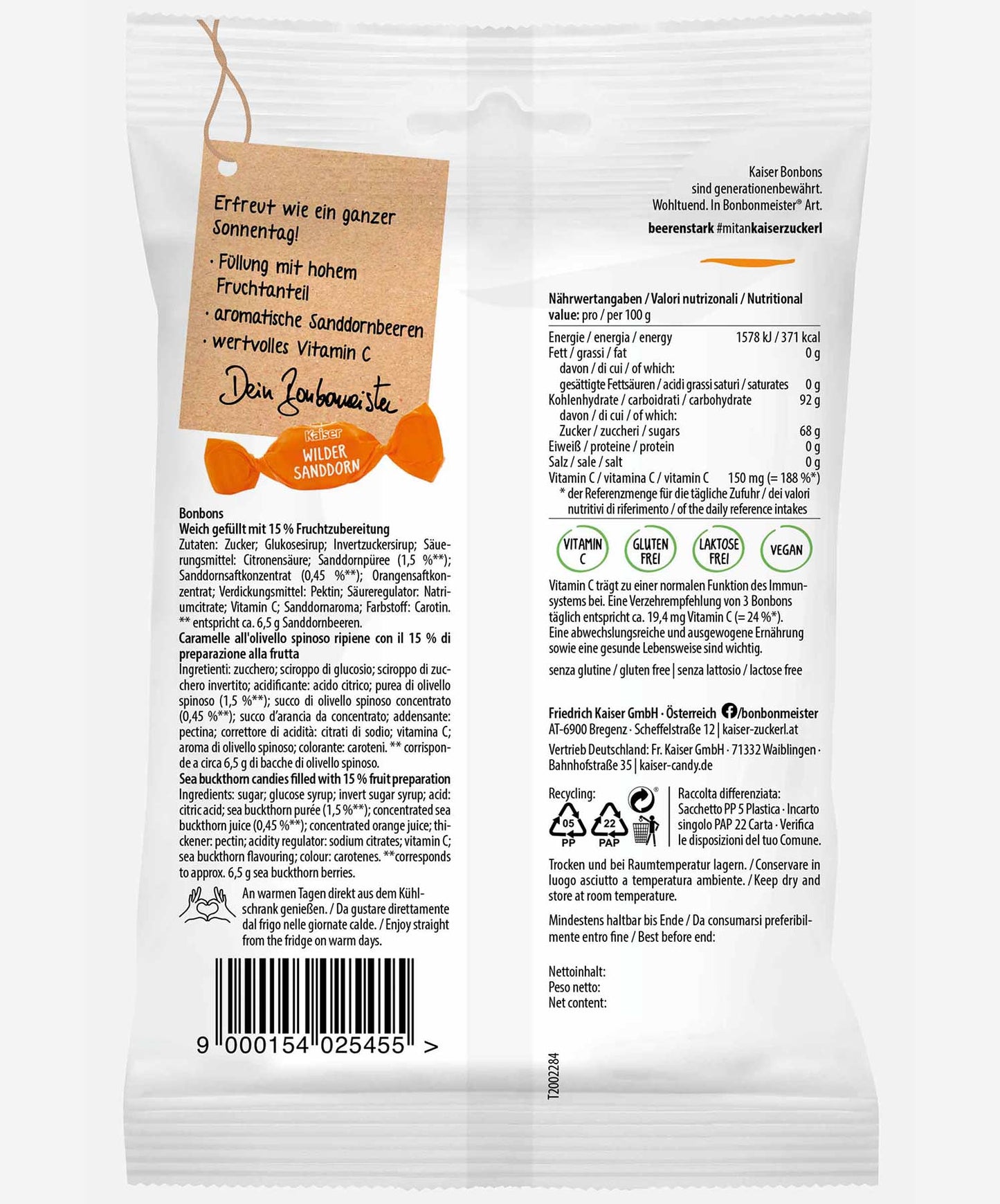 Kaiser Wilder Sanddorn 90g