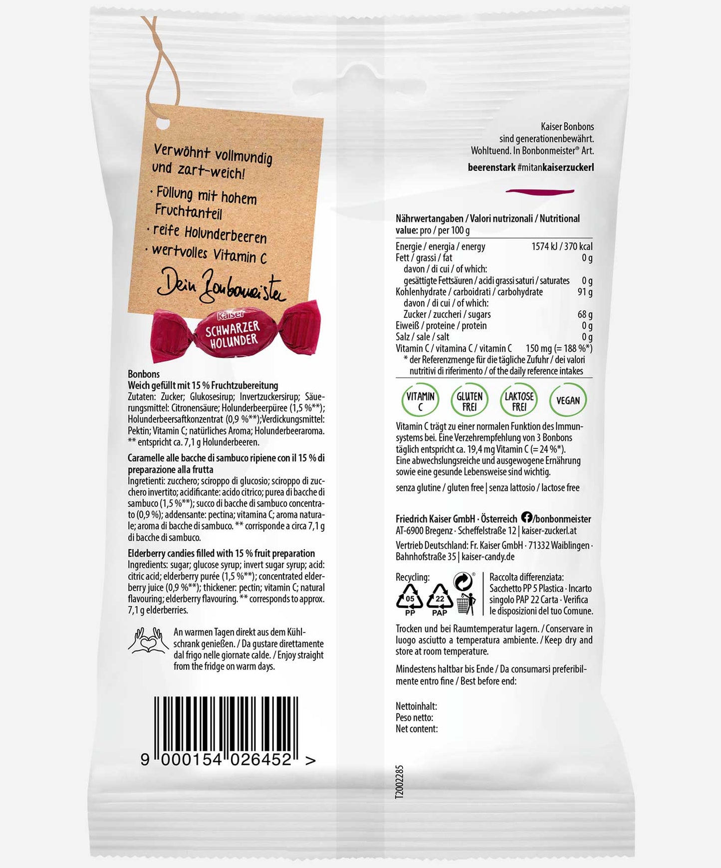 Kaiser Schwarzer Holunder 90g