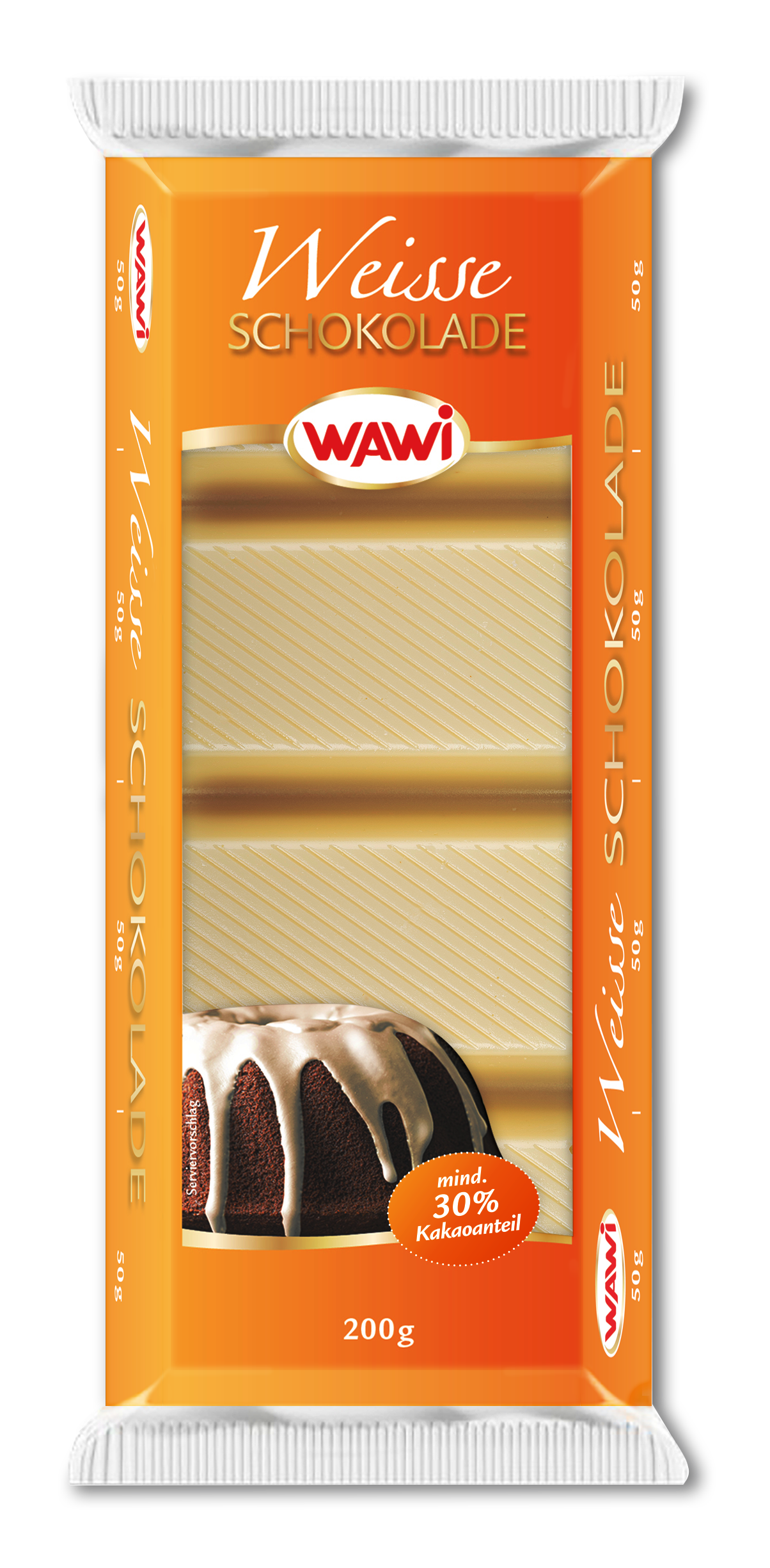 WAWI Kuvertüre weiß 200g