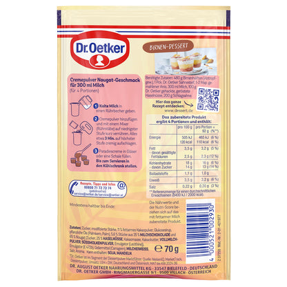 Dr. Oetker Paradies Creme Nougat 70g