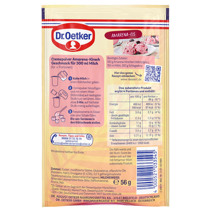 Dr. Oetker Paradies Creme Amarena-Kirsch 56g