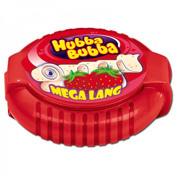 Wrigley Hubba Bubba Tape Strawberry Rolle 56g