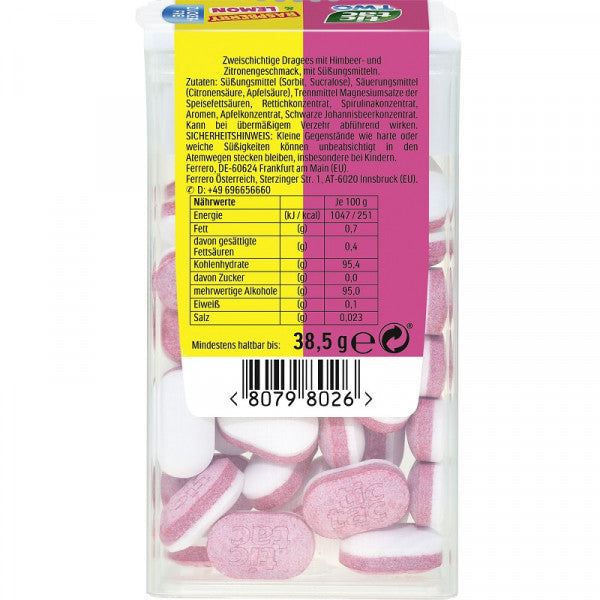 Tic Tac Two Rasberry & Lemon 38,5g
