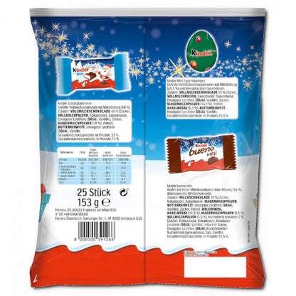Ferrero Kinder Mix Weihnachts-Minis 153g Beutel