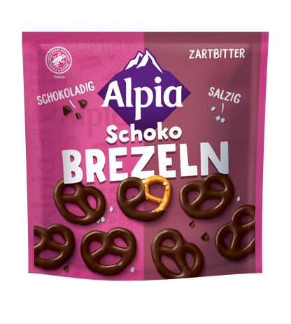 Alpia Schoko Brezeln Zartbitter 140g