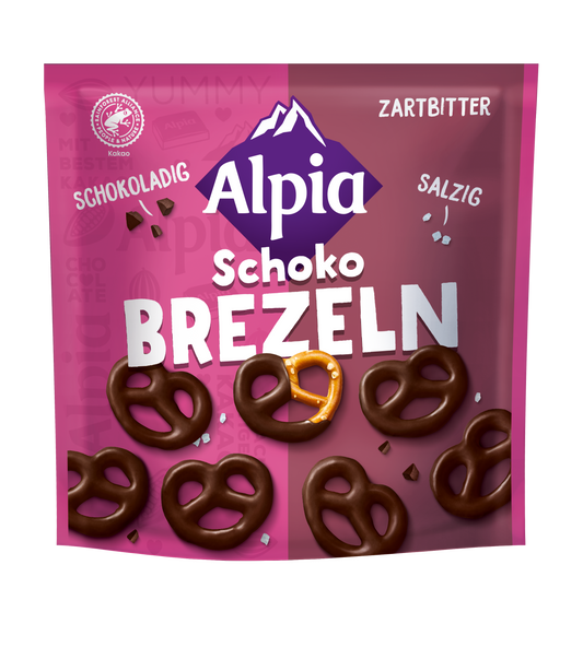 Alpia Schoko Brezeln Zartbitter 140g