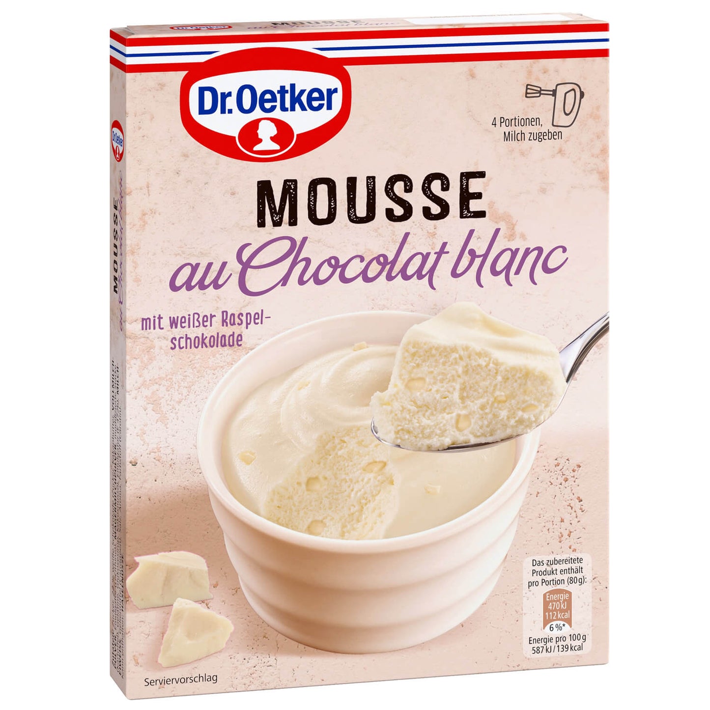 Dr. Oetker Weiße Mousse au Chocolat 72g
