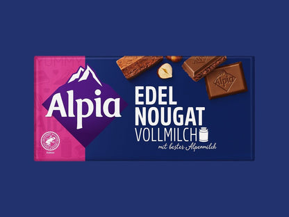 Alpia Edel Nougat Vollmilch 100g
