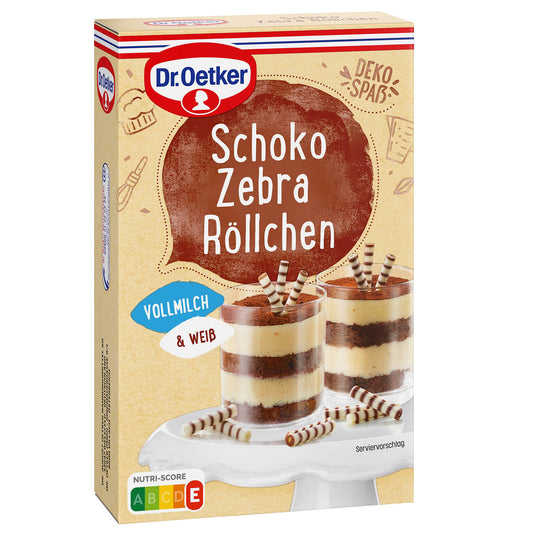 Dr. Oetker Schoko Zebra Röllchen 75g