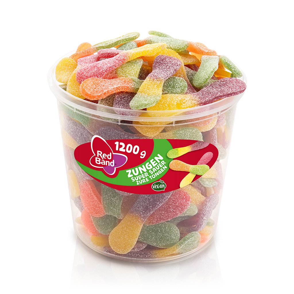 Red Band Fruchtgummi Zungen super sauer 100 Stück
