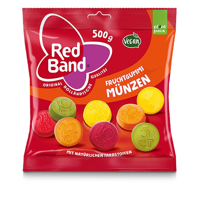 Red Band Fruchtgummi Münzen 500g