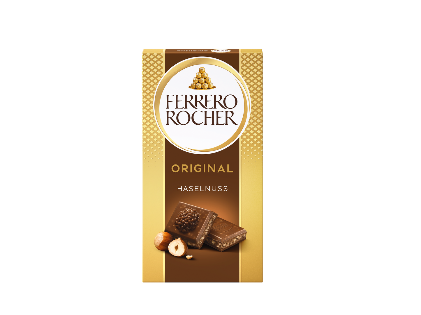 Ferrero Rocher Tafel Original Milchschokolade mit Haselnuss