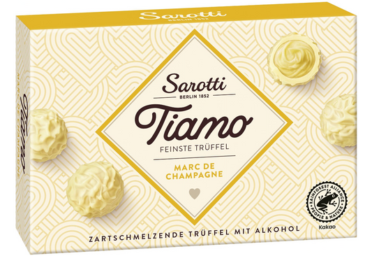 Sarotti Tiamo Feinste Trüffel Marc De Champagne 125g