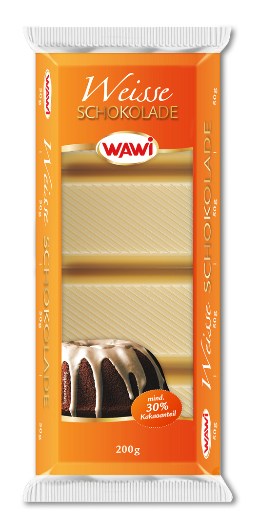 WAWI Kuvertüre weiß 200g