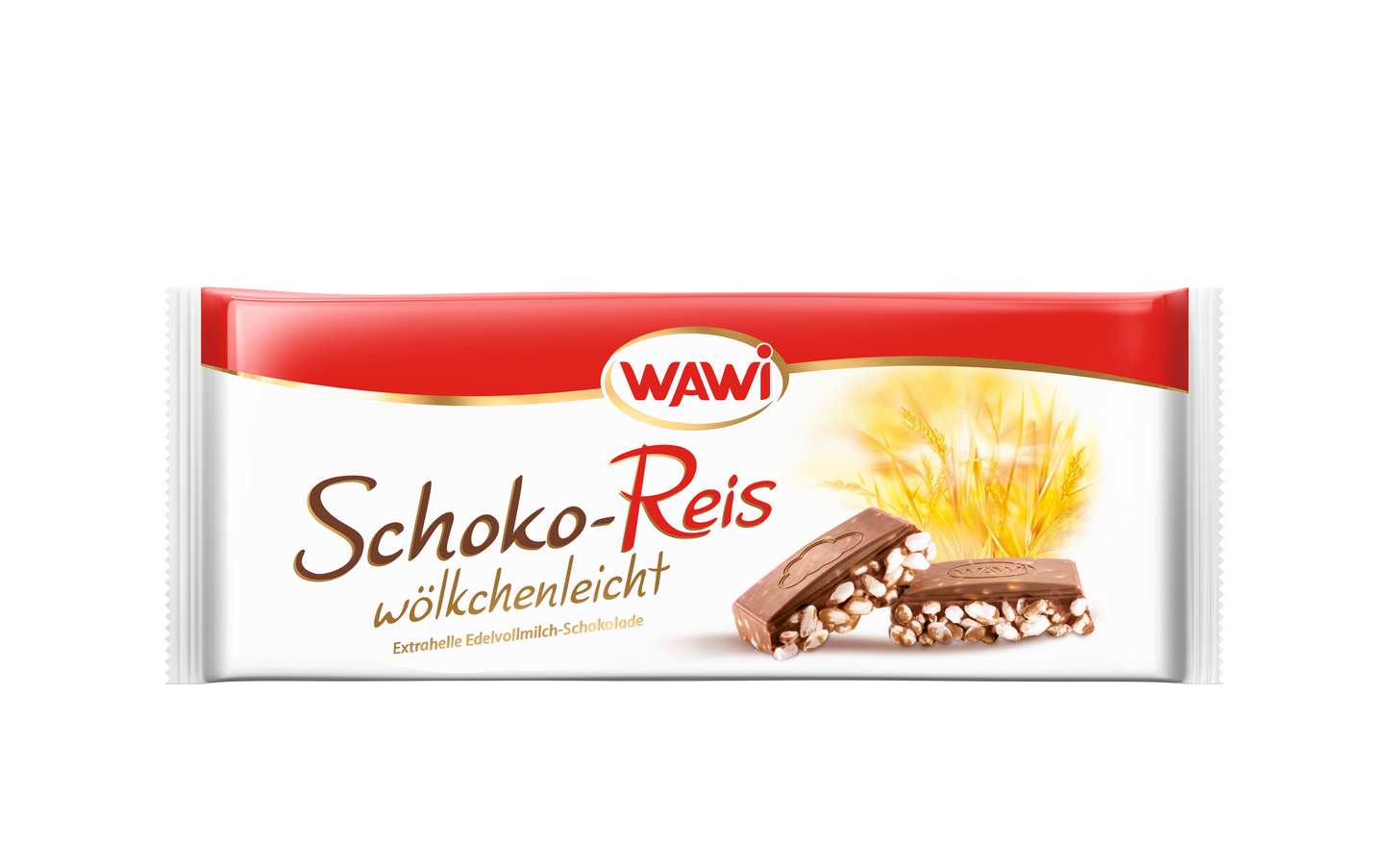 Wawi  Schoko-Reis Edelvollmilch Riegel 40g